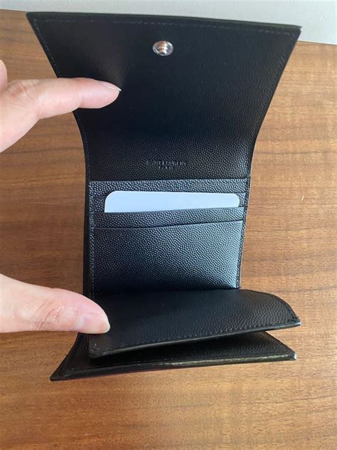 saint laurent trifold wallet men